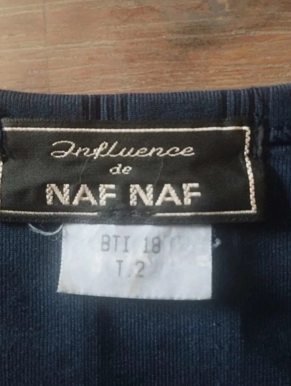 Blusa justa azul marinho listrada, Influência de Naf-Naf, T2 – photo 5
